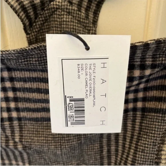 Hatch Checkered Overalls size 1 - Picture 2 of 3